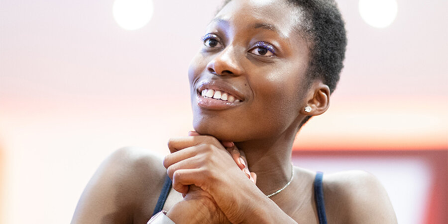 Die Christin Toni Dreher-Adenuga ist „Germanys next Topmodel” 2018. Foto: picture-alliance/Marcel Kusch