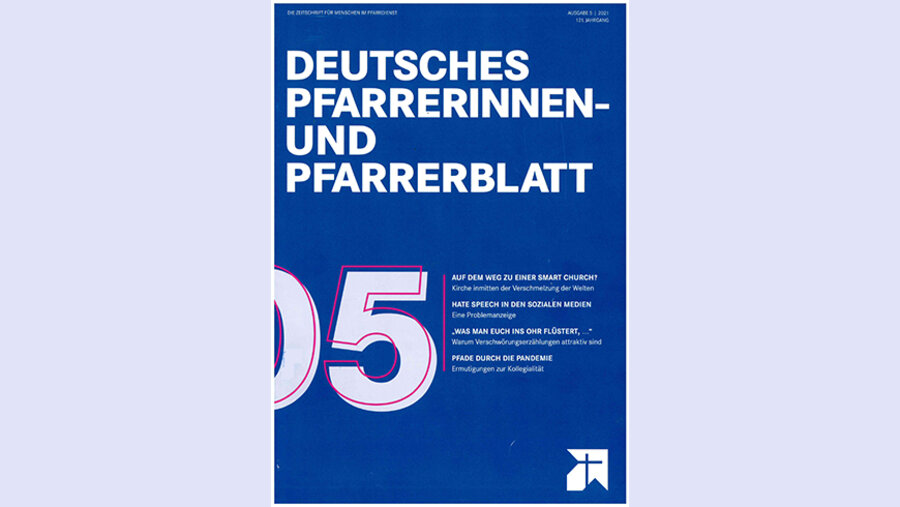 Das Titelblatt der aktuellen Verbandszeitschrift. Grafik: Deutsches Pfarrerblatt