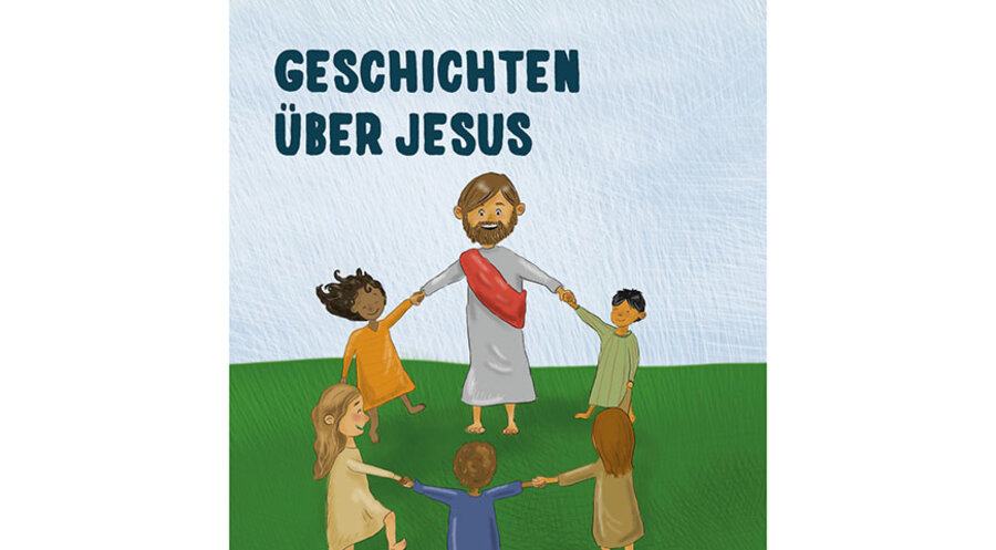 Die Verteil-Kinderbibel mit dem Titel „Geschichten über Jesus“. Grafik: Pixel Sozialwerk