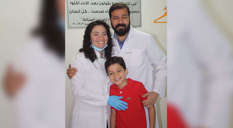 Mina Safwat mit seiner Familie. Foto: Emo