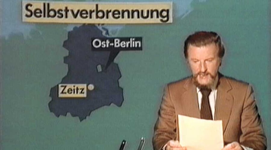 Die Selbstverbrennung von Oskar Brüsewitz sorgte für großes mediales Aufsehen. Foto: ARD