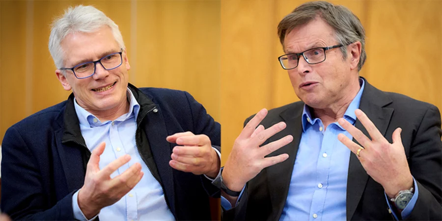 v. l.: Die Theologen Thomas Jeising und Jürgen Mette. Foto: idea/Wolfgang Köbke