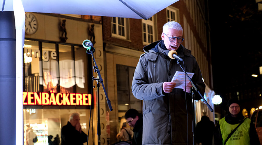 Erinnerte an das Schicksal von Kenneth: Der Geschäftsführer des Vereins „Gemeinsam für Hamburg“, Detlef Pieper. Foto: IGFM