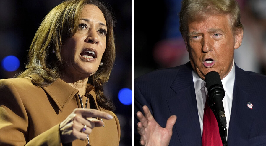 Bis zum 5. November haben die Amerikaner die Wahl zwischen Kamala Harris und Donald Trump. Foto: picture alliance / ASSOCIATED PRESS | Uncredited
