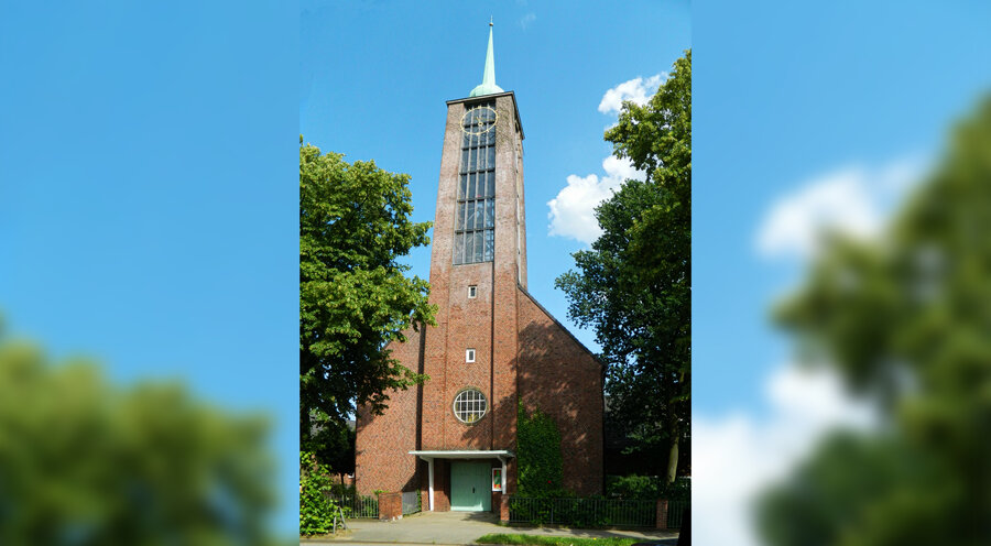 Die evangelische Immanuelkirche im Hamburger Stadtteil Veddel. Foto: Wikipedia/ hh oldman
