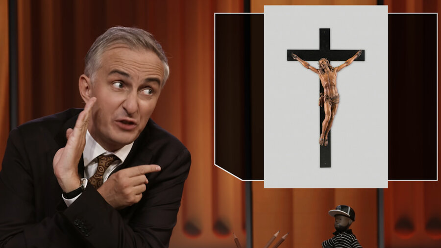 Jan Böhmermann machte sich in seinem Beitrag „Gott gegen Rechts: Wie die Kirche im Osten die AfD bekämpft“ über das Kruzifix lustig.