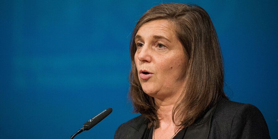 Die EKD-Synodale und Fraktionsvorsitzende von Bündnis 90/Die Grünen im Bundestag, Katrin Göring-Eckardt. Foto: idea/kairospress