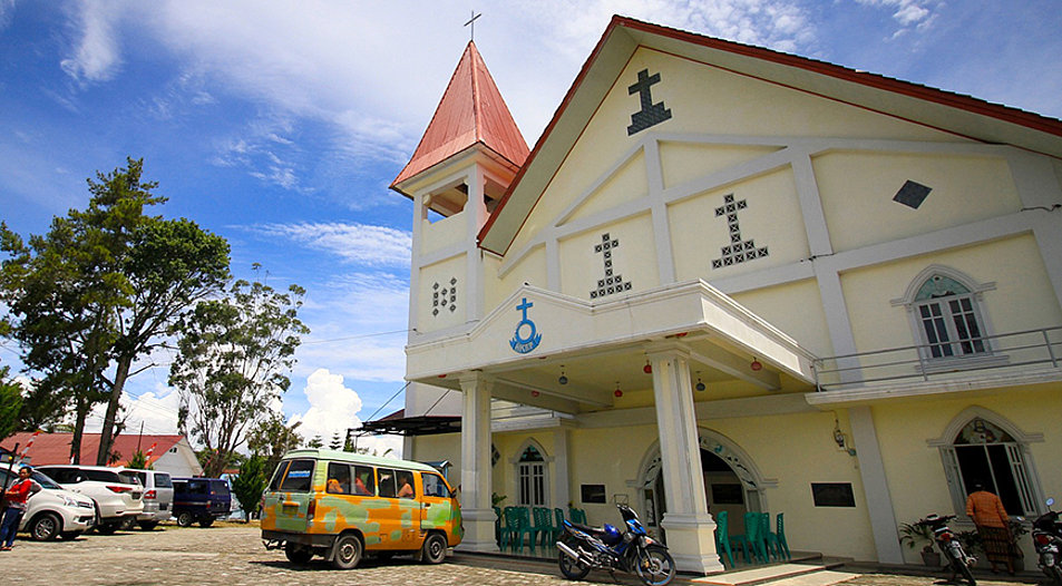 Eine Kirche auf der indonesischen Insel Samosir. Foto: pixabay.com