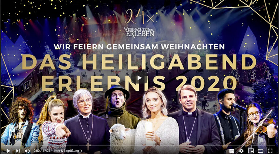 Die Heiligabend-Aktion des Karlsruher Vereins „Weihnachten neu erleben“ stieß auf großes Interesse. Screenshot: YouTube/ Weihnachten neu erleben