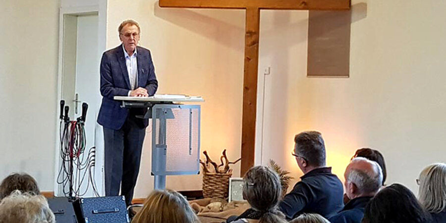Der frühere Präses des Evangelischen Gnadauer Gemeinschaftsverbandes, Pfarrer Christoph Morgner, in Bretten. Foto: Martin Kugele