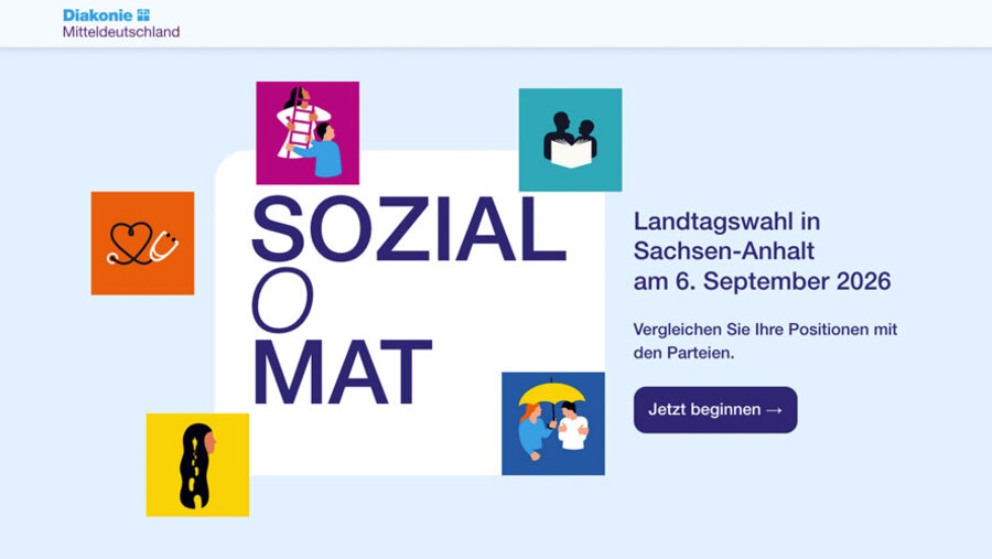 Der „Sozial-O-Mat“ wurde von der Diakonie Mitteldeutschland entwickelt.