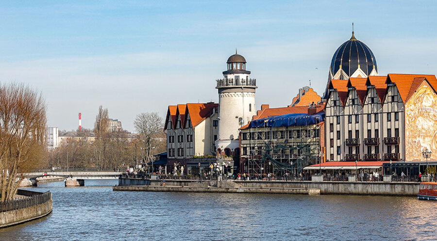 Kaliningrad am Fluss Pregel: Zufluchtssstätte für Russen und Russlanddeusche? Foto: picture alliance/dpa/TASS/Vitaly Nevar