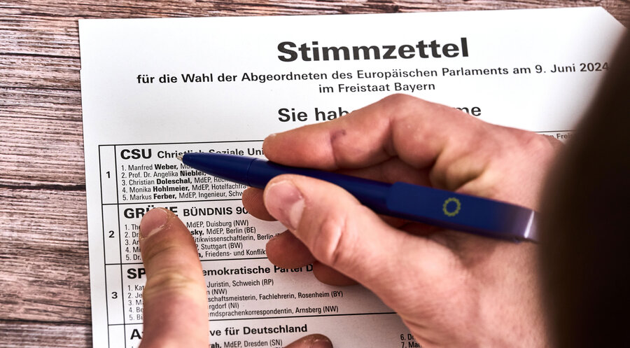 Die Union hat die Europawahl in Deutschland gewonnen. Symbolfoto: picture alliance / CHROMORANGE | Michael Bihlmayer