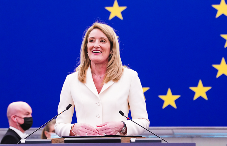 Roberta Metsola ist die neue EU-Parlamentspräsidentin. Foto: Wiki Commons/MarginalCost