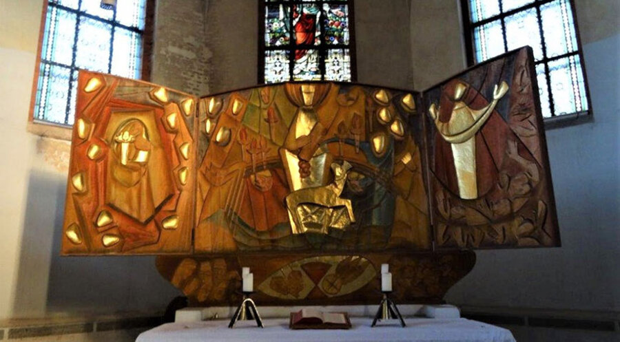Der Altar in der Kirche Aubachtal. Foto: Christian Colditz