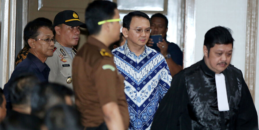 Der Gouverneur von Jakarta, Basuki Tjahaja Purnama, wurde wegen angeblicher Gotteslästerung verurteilt. Foto: picture-alliance/AA