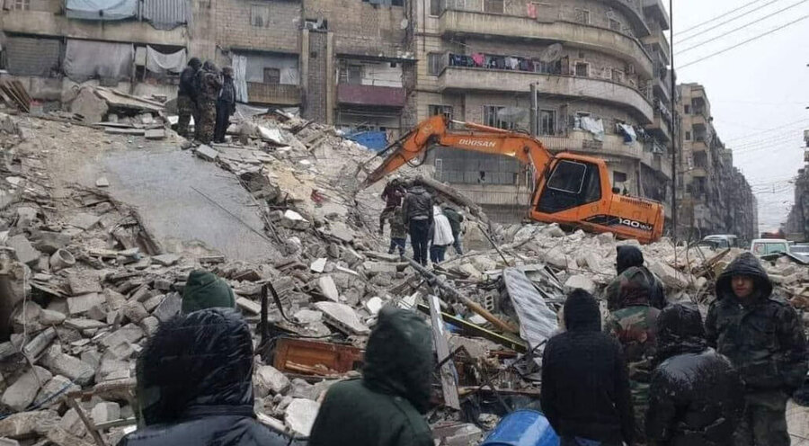 Viele Gebäude in der Stadt sind zerstört. Foto: Christlicher Hilfsbund im Orient