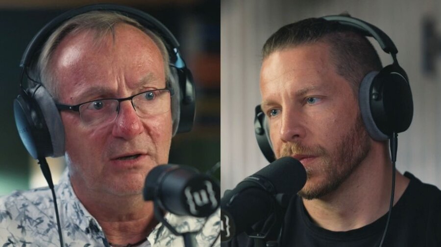 Bernd Siggelkow (links) im Gespräch mit Benjamin Berndt.