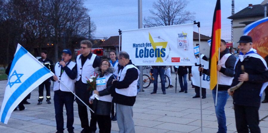 Teilnehmer des "Marsch des Lebens" gegen Antisemitismus. Foto: idea/rösler