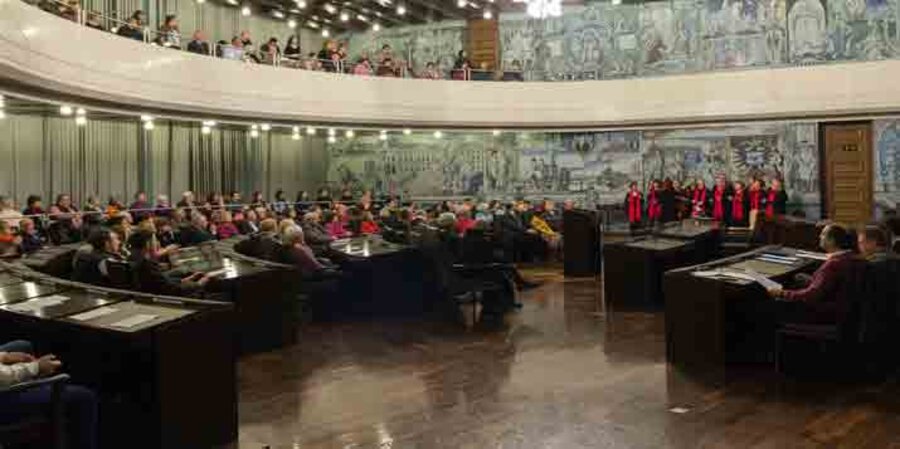 Die Evangelische Allianz Würzburg versammelte sich erstmals zu einem Gebetsabend im Rathaus. Foto: PR