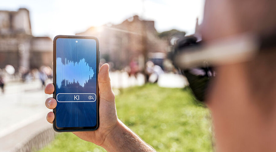 Navigieren, Online-Shopping oder Chatten: Künstliche Intelligenz kommt bereits vielerorts zum Einsatz. Foto: Picture Alliance/CHROMORANGE/Michael Bihlmayer