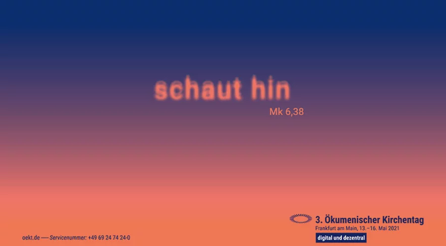 Das Motto des diesjährigen Ökumenischen Kirchentages. Bild: oekt.de