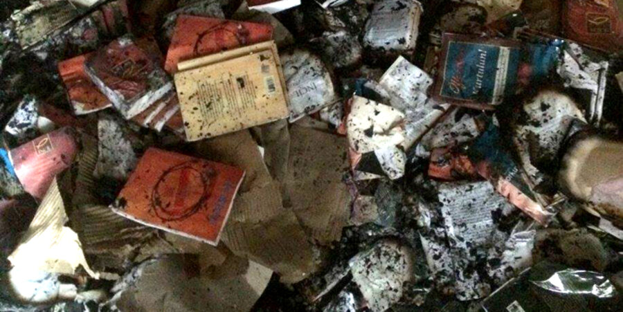 Ursache unklar: Beim Brand im Gebäude eines Istanbuler Bibelfernkurses wurden mehrere tausend Bücher vernichtet. Foto: BCC