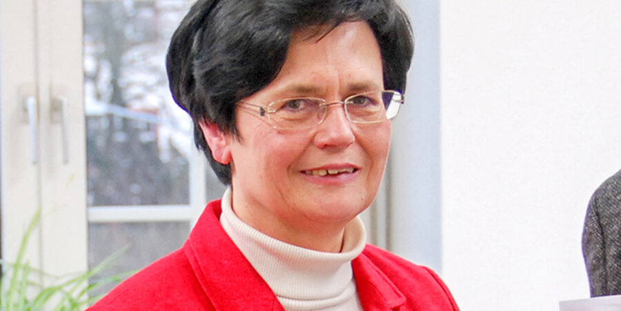 Die frühere thüringische Ministerpräsidentin Christine Lieberknecht (CDU) bei einem Besuch bei idea in Wetzlar. Foto: Zeichensetzen/Baake