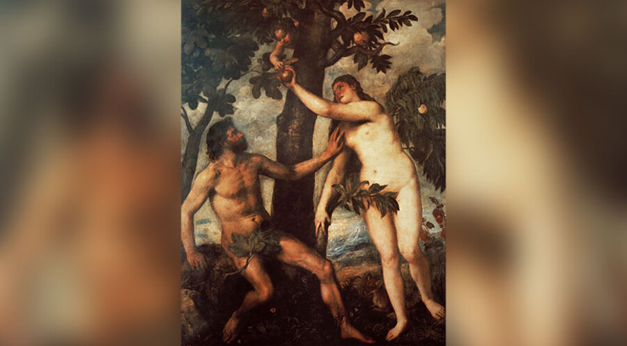 So stellte sich der italienische Maler Tizian (ca. 1488-1576) den Sündenfall vor. Foto: picture-alliance / akg-images