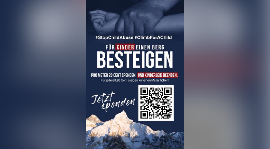 20 Cent pro aufgestiegenen Meter: Auf einer Spendenplattform können sich Unterstützer beteiligen. Screenshot: VHICF