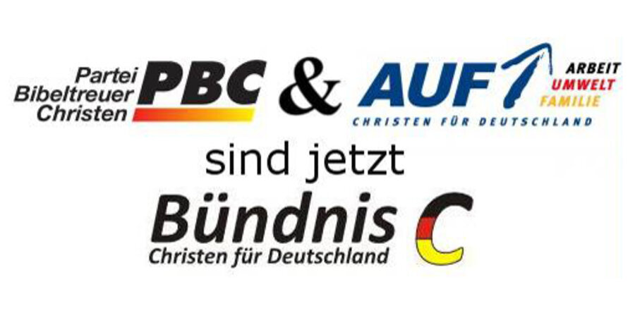 AUF-Partei und PBC sind jetzt „Bündnis C – Christen für Deutschland“. Foto: PR