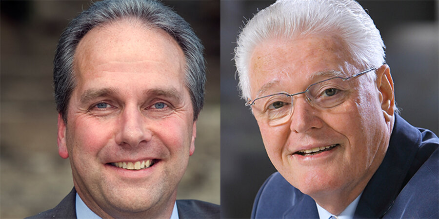 v. l.: Der Vorsitzende der Deutschen Evangelischen Allianz, Pfarrer Michael Diener, und der frühere ProChrist-Hauptredner Ulrich Parzany. Fotos: idea/kairospress, proChrist