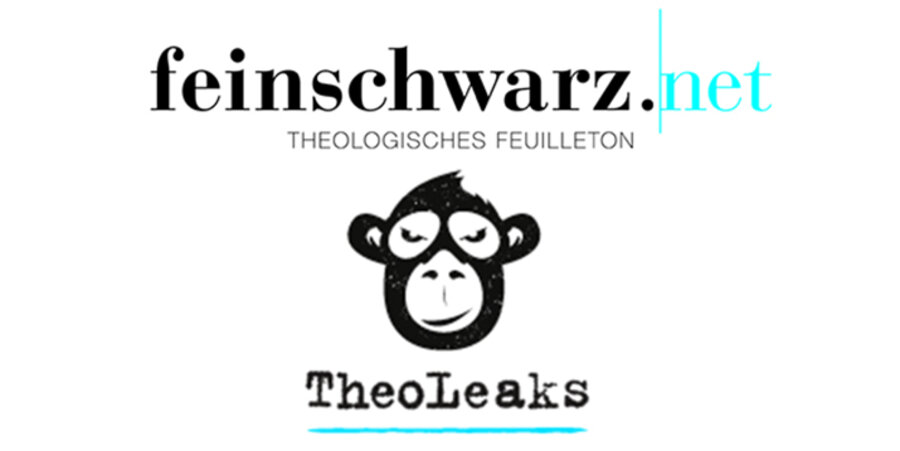 Das katholische Online-Portal „feinschwarz.net“ belegt den ersten, der Satire-Blog „Theoleaks“ den zweiten Platz. Screenshots: www.feinschwarz.net ; www.theoleaks.de 