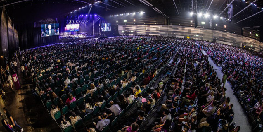 23.000 Besucher kamen, um die Ansprachen des US-Evangelisten Franklin Graham zu hören. Foto: billygraham.org