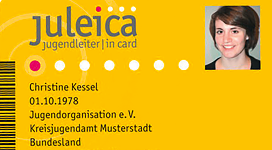 Die Jugendleiter-Card (kurz Juleica) ist ein Ausweis für ehrenamtliche Mitarbeiter in der Jugendarbeit. Foto: Juleica
