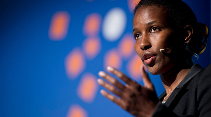 Die Frauenrechtlerin und Islamkritikerin Ayaan Hirsi Ali. Foto: picture alliance / dpa | Ennio Leanza