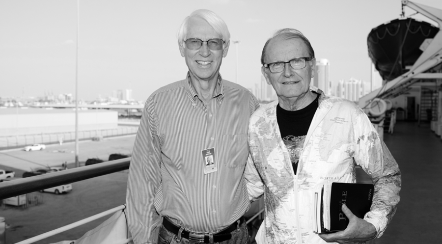 Dale Rhoton (links) und George Verwer verband eine lebenslange Freundschaft. Foto: OM/Doseong Park