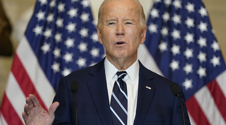 Zeigt sich dankbar für die Gebete, die bei vergangenen Gebetsfrühstücken für ihn und seine Frau gesprochen wurden: US-Präsident Joe Biden. Foto: picture alliance/ASSOCIATED PRESS/Andrew Harnik