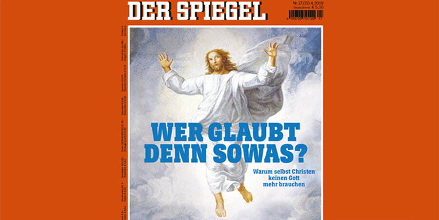Das Hamburger Nachrichtenmagazin „Der Spiegel“ hat die Glaubensüberzeugungen der Deutschen untersucht. Screenshot: Der Spiegel 