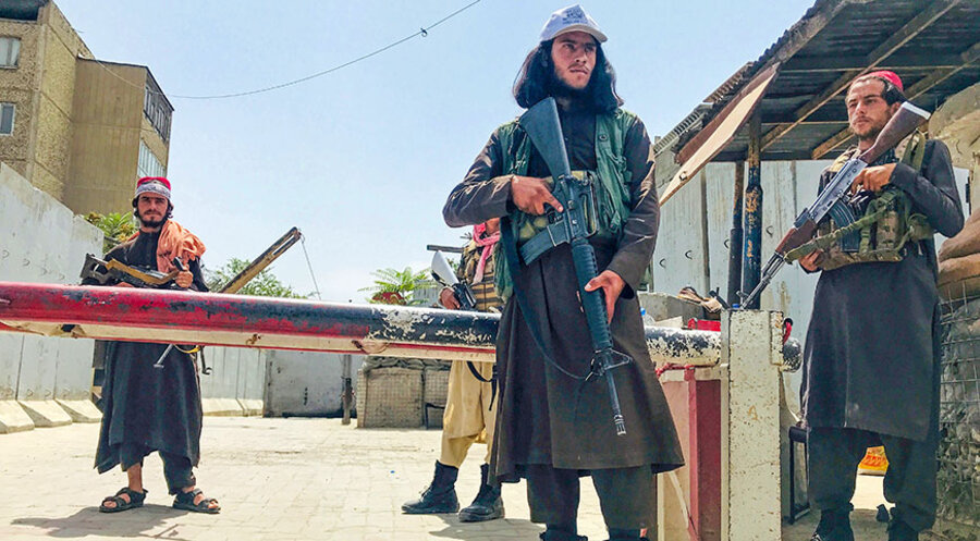 Checkpoint in Kabul. Foto: picture alliance / ASSOCIATED PRESS | Uncredited
