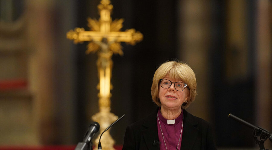 Sarah Mullally ist die erste Frau an der Spitze der anglikanischen Kirche von England. Foto: picture alliance / ASSOCIATED PRESS | Gareth Fuller