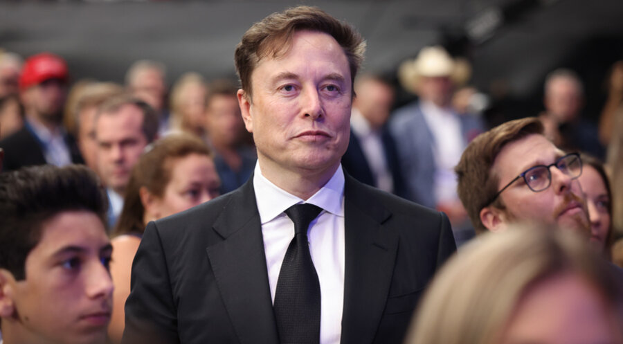 Der US-Milliardär und Unternehmer Elon Musk bei der Trauerfeier für Charlie Kirk am 21. September. Foto: picture alliance / ZUMAPRESS.com | Gage Skidmore