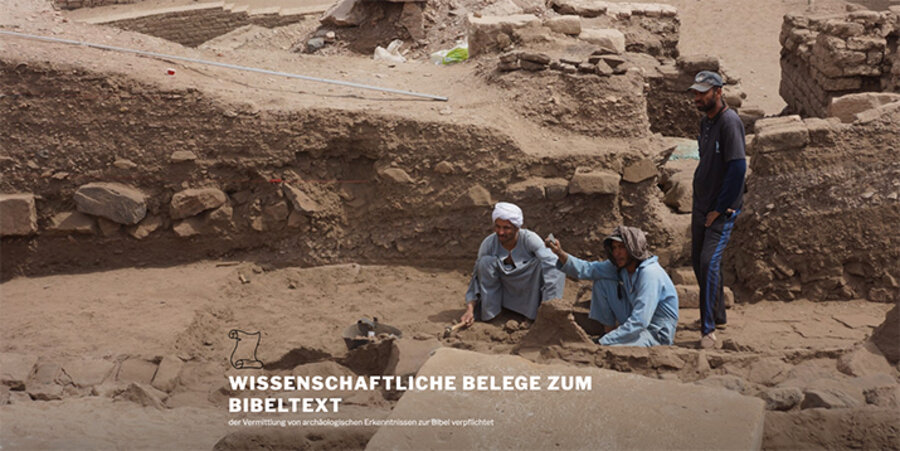 Die Internetseite sammelt archäologische Belege für Ereignisse aus der Bibel. Screenshot: bibelarchaeologie-online.org