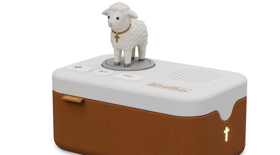 Eine christliche Hörbox für Kinder: Die BibelBox. Foto: BibelBox