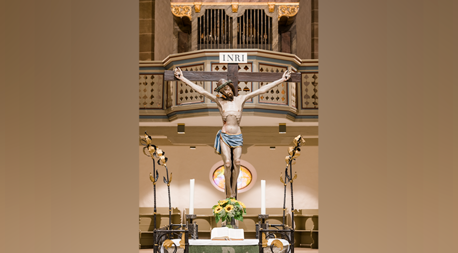 Der Altar der Stiftskirche. Foto: Janine Kyofsky