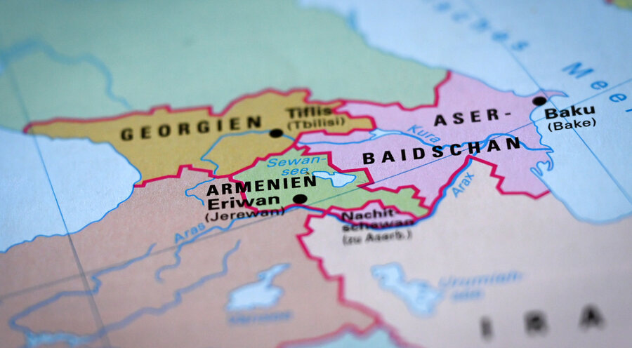Bergkarabach ist eine kleine aber umkämpfte Region. Grafik: Picture Alliance/Ulrich Zillmann