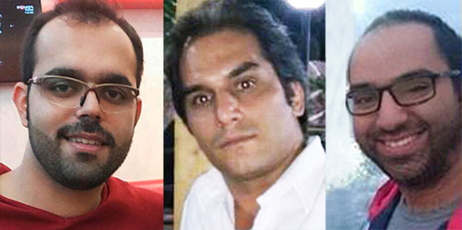 Amin Nader Afshar, Hadi Askary und Amir Sina Dasht sind Mitglieder einer Hauskirche im Iran. Fotos: Middle East Concern/Facebook