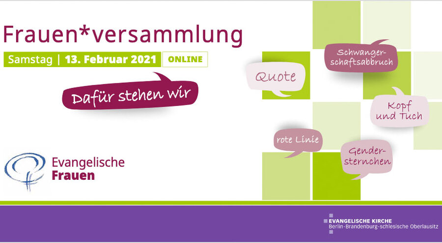 Der Einladungsflyer der EKBO-Frauen. Foto: akd-ekbo.de