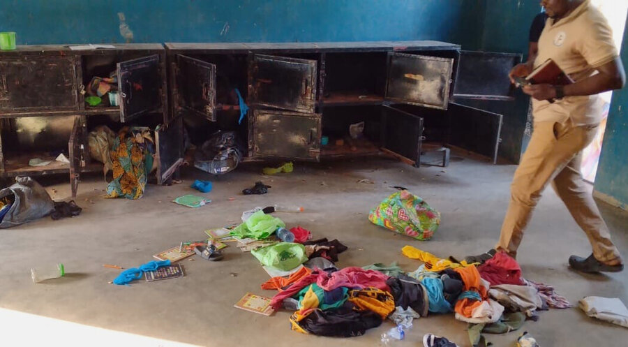 Die Schüler und Lehrkräfte wurden aus der Sankt-Marien-Schule in der Gemeinde Papiri (Bundesstaat Niger) entführt. Foto: picture alliance / ASSOCIATED PRESS | Uncredited