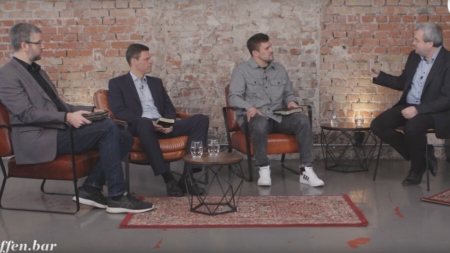 Die Theologen sprachen über das Glaubensleben junger Menschen. Screenshot: offen.bar